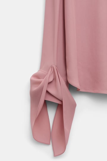 Dorothee Schumacher Bluse mit abnehmbarem Binde-Element tan