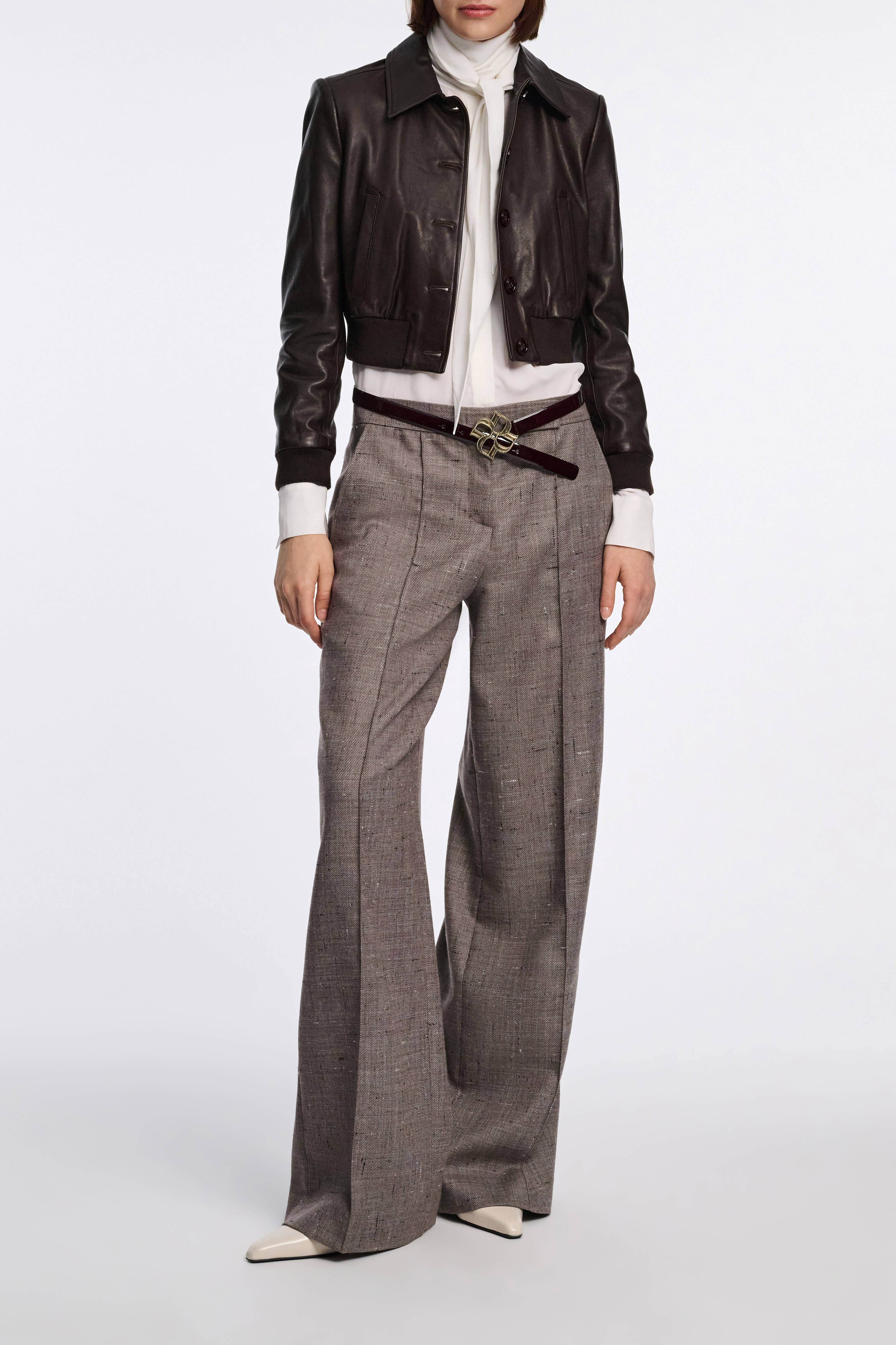 Dorothee Schumacher Flowing silk-viscose crÃªpe de Chine blouse with