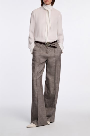 Dorothee Schumacher Bluse mit Schal-Element camellia white