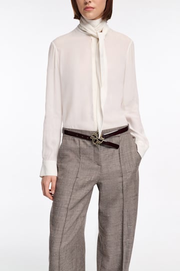 Dorothee Schumacher Bluse mit Schal-Element camellia white