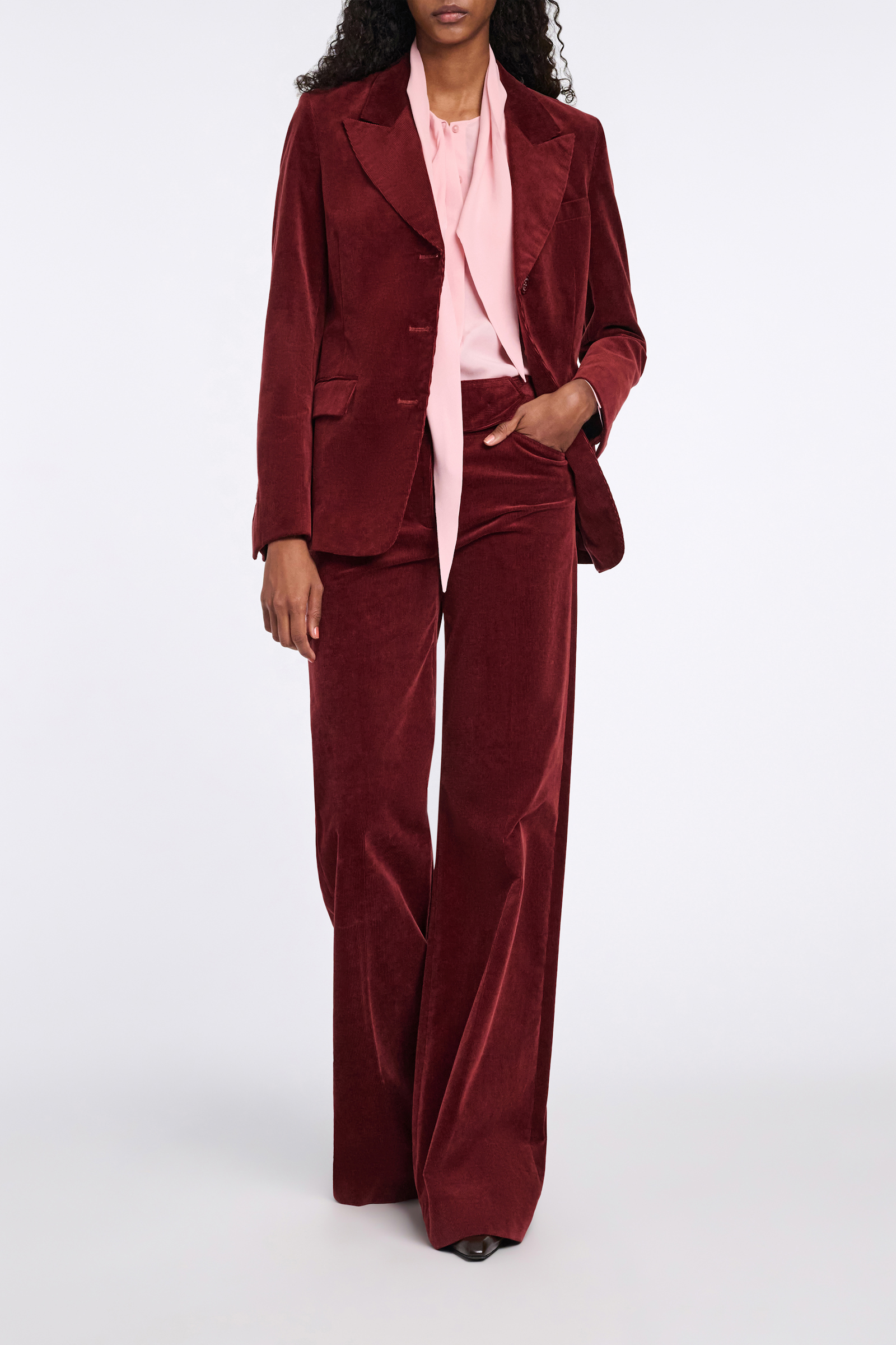 Dorothee Schumacher Flowing silk-viscose crêpe de Chine blouse with tie tan