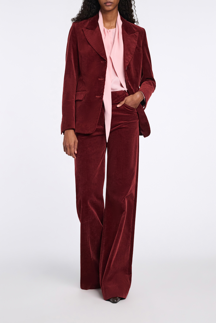 Dorothee Schumacher Flowing silk-viscose crêpe de Chine blouse with tie tan