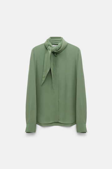 Dorothee Schumacher Bluse mit Schal-Element mistletoe