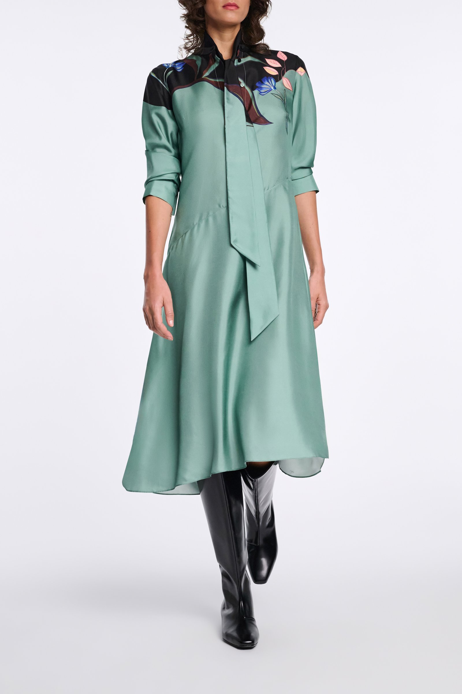Dorothee Schumacher Hemdblusenkleid mit Signature-Print 057