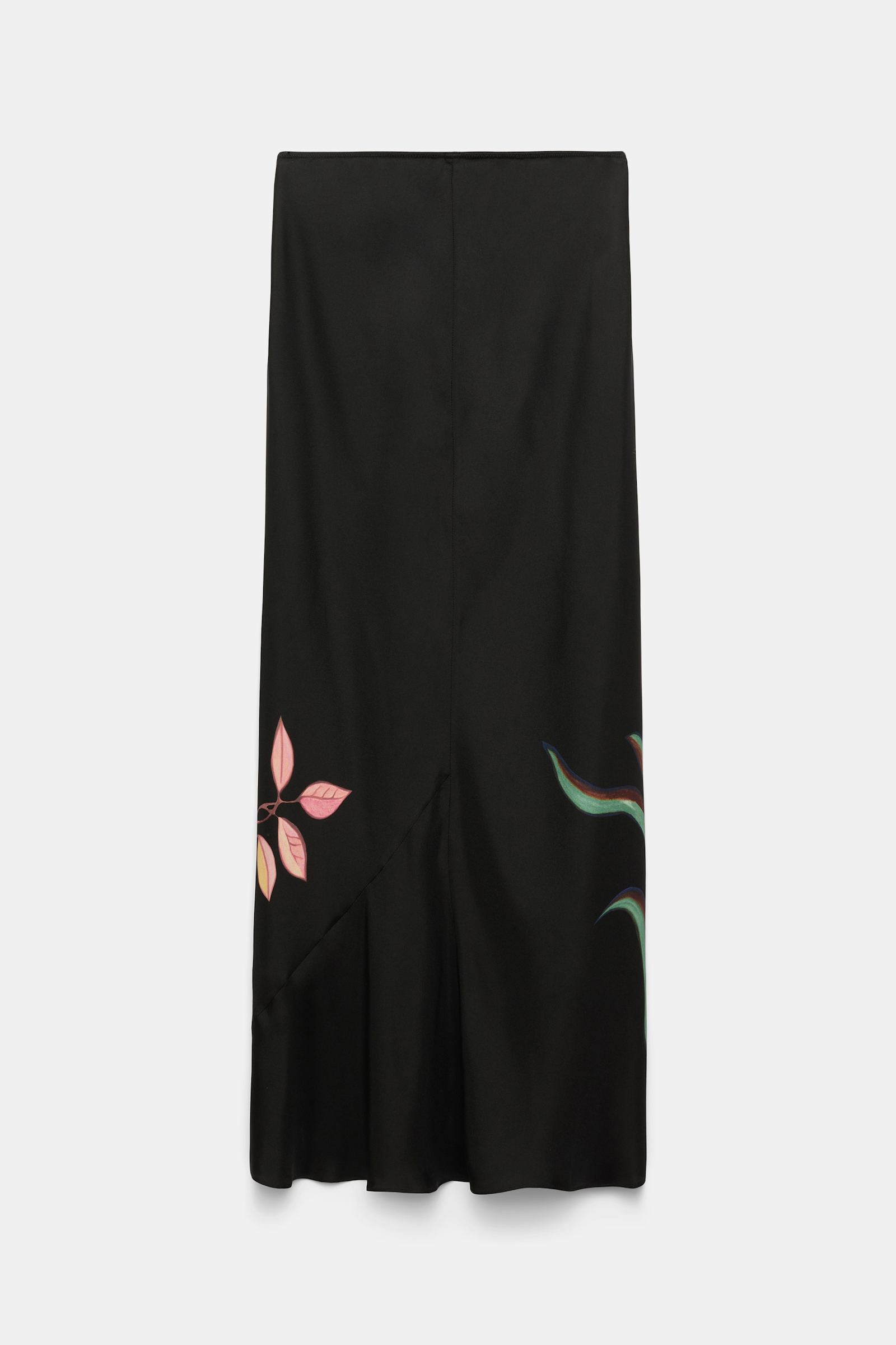Dorothee Schumacher Silk midi-skirt with placement print autumn garden