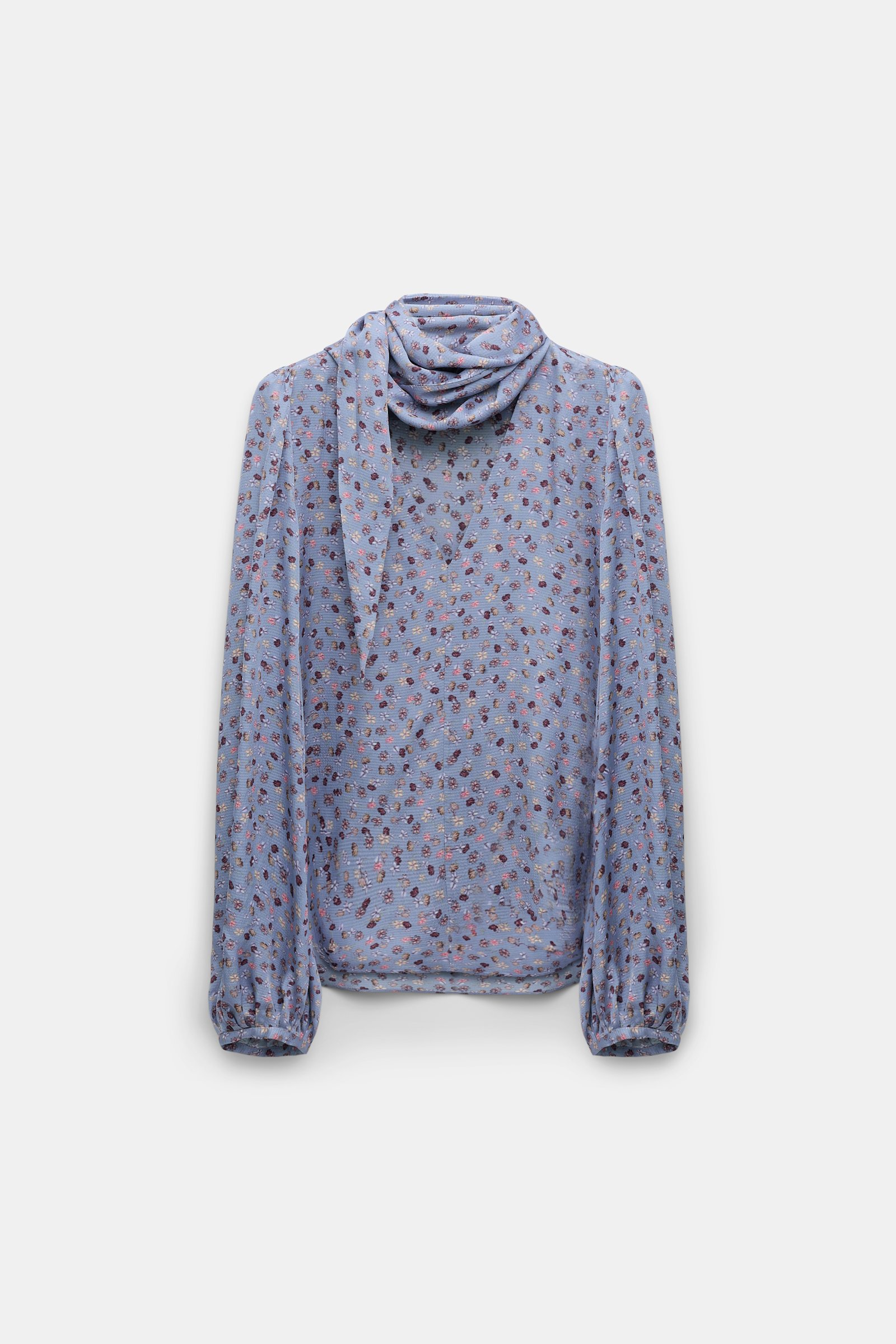 Dorothee Schumacher T-Blouse aus gehämmertem Satin Baby Blossom blue