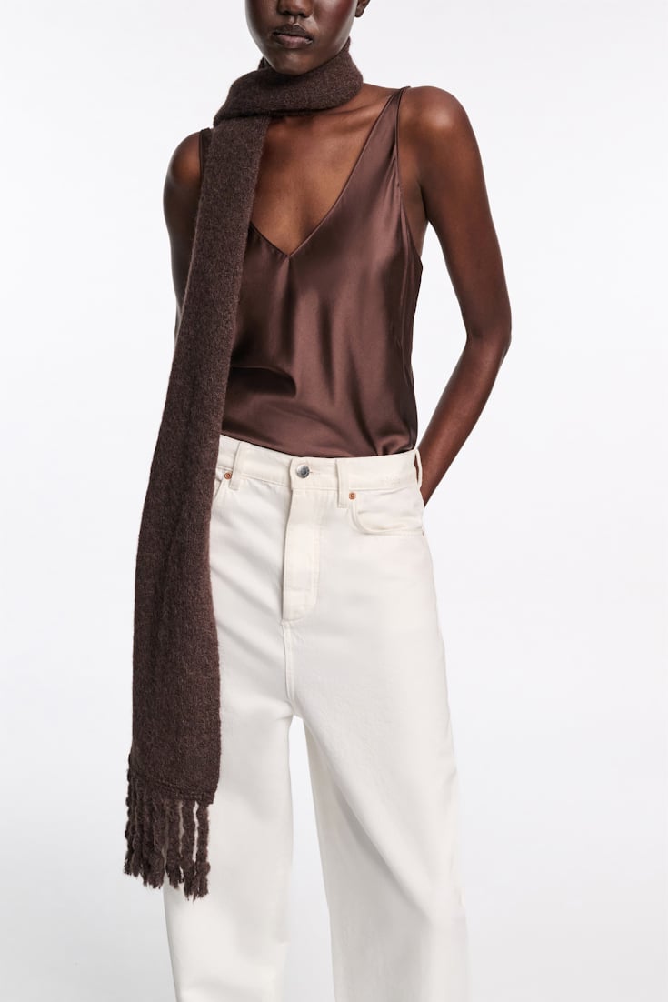 Dorothee Schumacher Seidentop mit verstellbaren Trägern dark chocolate