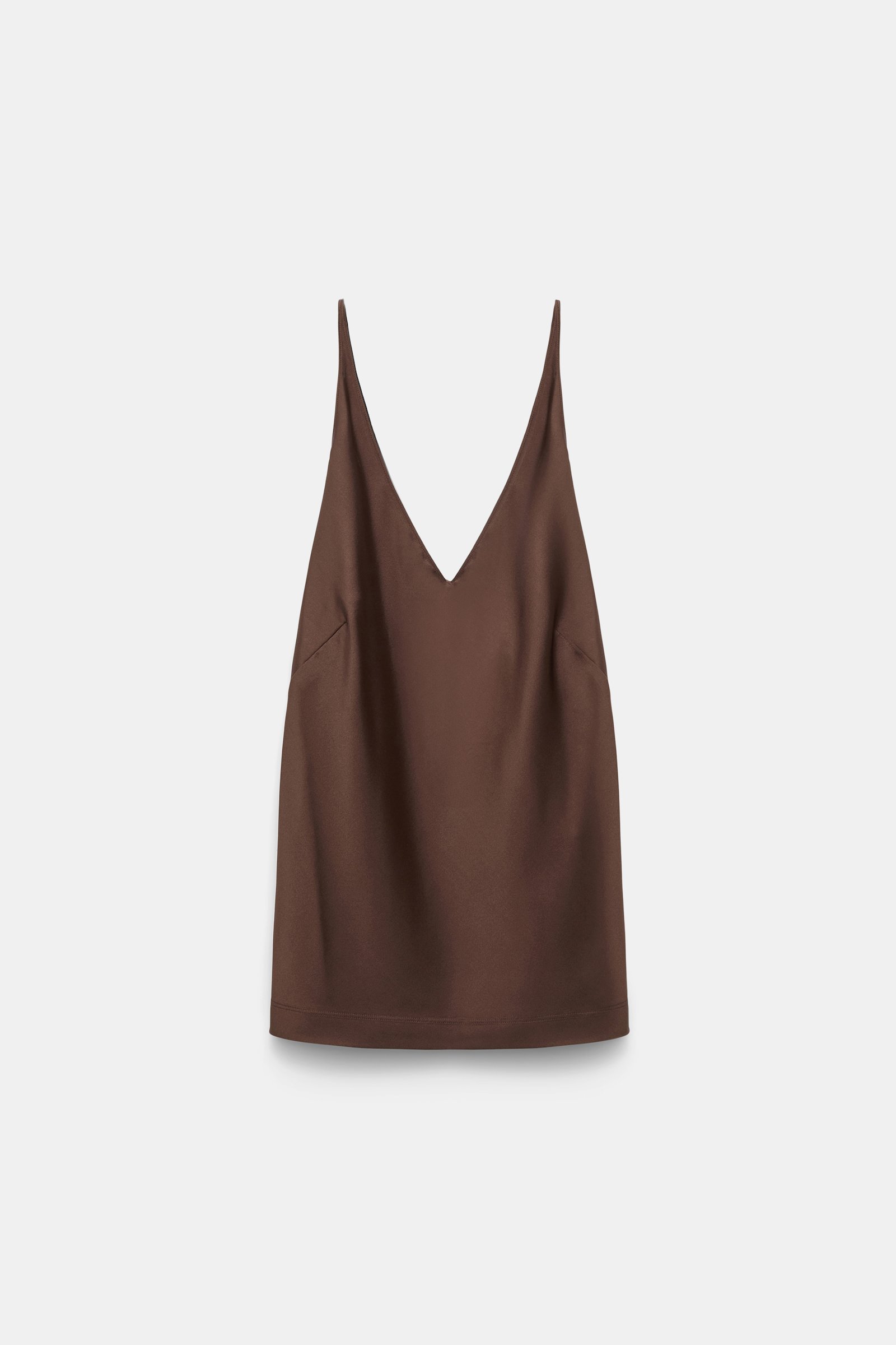 Dorothee Schumacher Seidentop mit verstellbaren Trägern dark chocolate