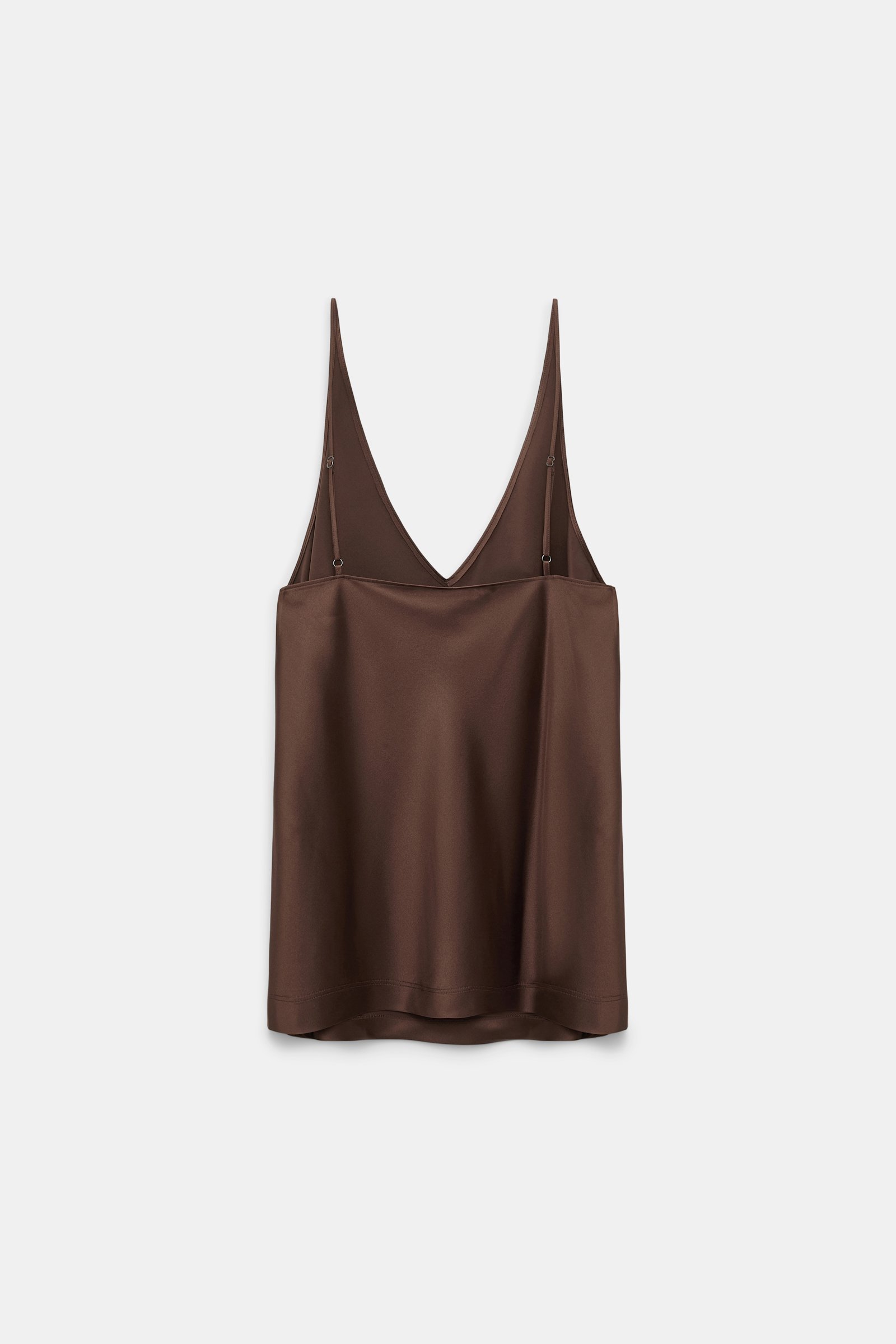 Dorothee Schumacher Seidentop mit verstellbaren Trägern dark chocolate