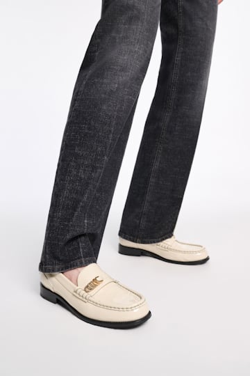 Dorothee Schumacher Loafers mit Signature D-Rings ivory