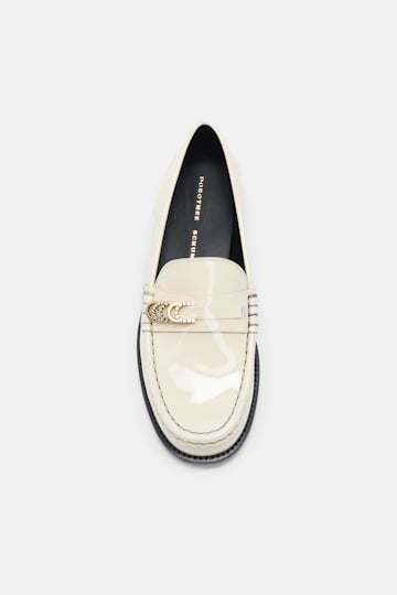 Dorothee Schumacher Loafers mit Signature D-Rings ivory