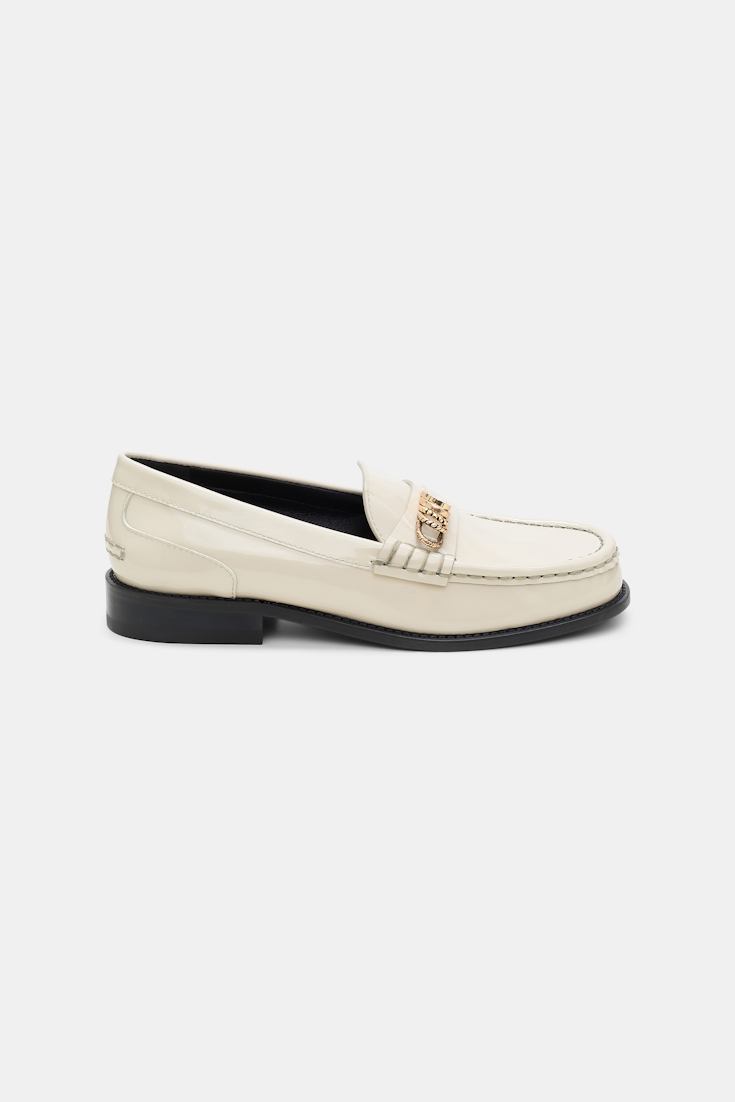 Dorothee Schumacher Loafers mit Signature D-Rings ivory