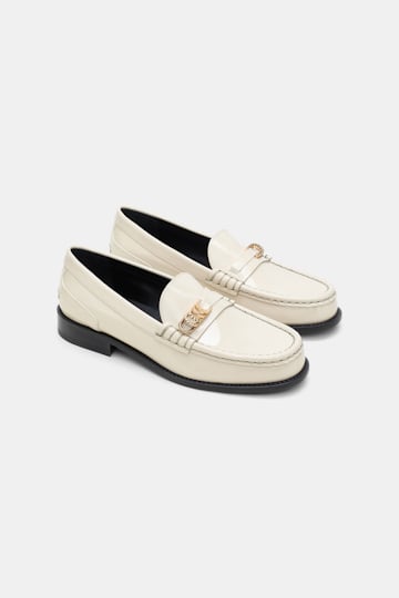 Dorothee Schumacher Loafers mit Signature D-Rings ivory