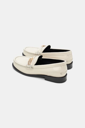 Dorothee Schumacher Loafers mit Signature D-Rings ivory
