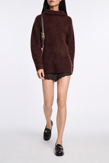 Dorothee Schumacher Loafers mit Signature D-Rings chocolate tweed