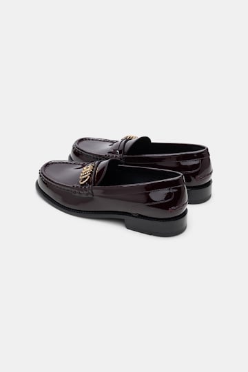 Dorothee Schumacher Loafers mit Signature D-Rings chocolate tweed