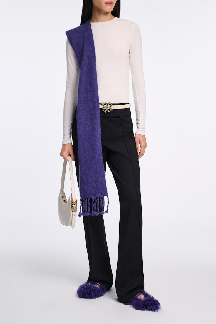 Dorothee Schumacher Gürtel mit D-Rose Schließe ivory