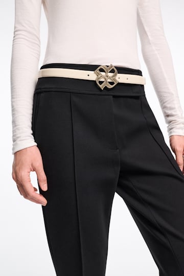Dorothee Schumacher D-Rose buckle belt ivory