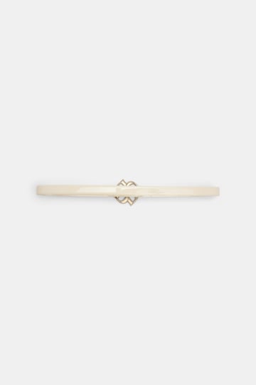 Dorothee Schumacher D-Rose buckle belt ivory