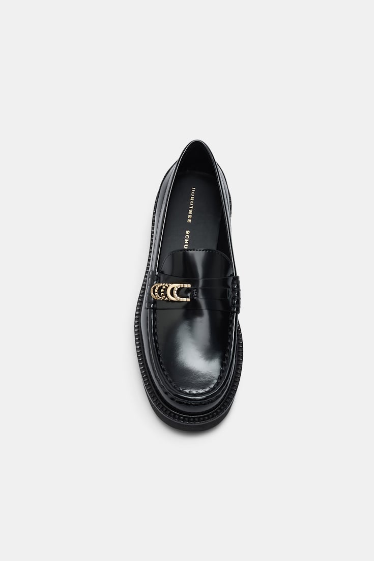 Dorothee Schumacher Sporty sole loafers pure black