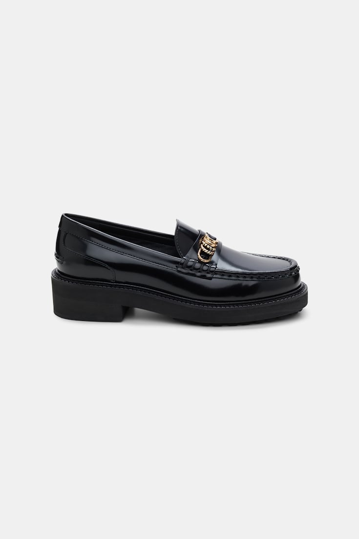 Dorothee Schumacher Sporty sole loafers pure black
