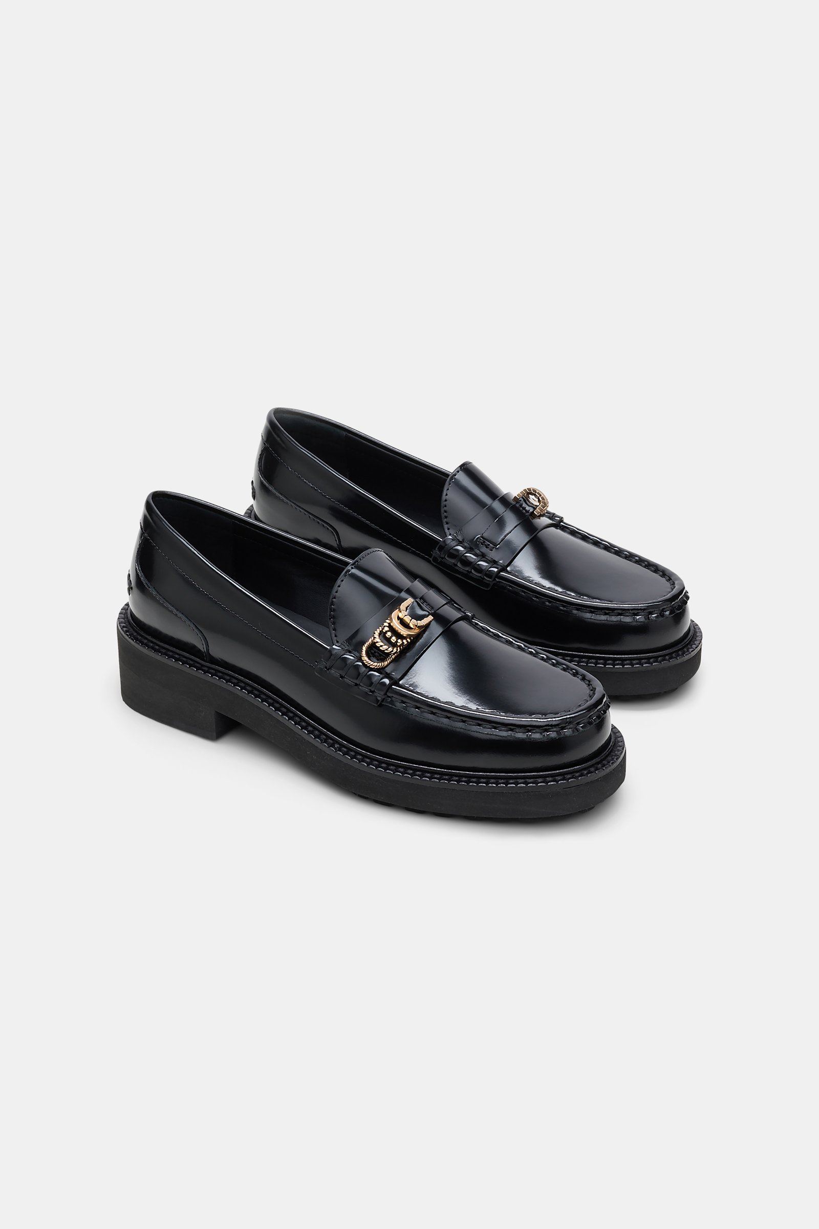 Dorothee Schumacher Sporty sole loafers pure black