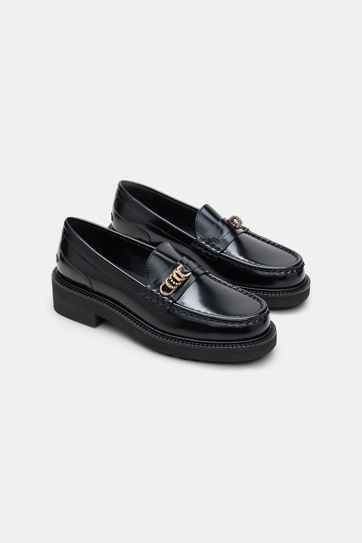 Dorothee Schumacher Sporty sole loafers pure black