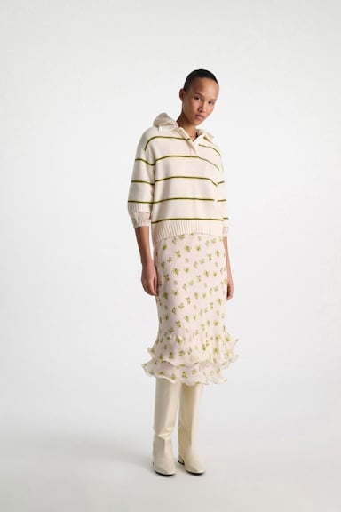 Dorothee Schumacher Reitstiefel aus Leder dark cream