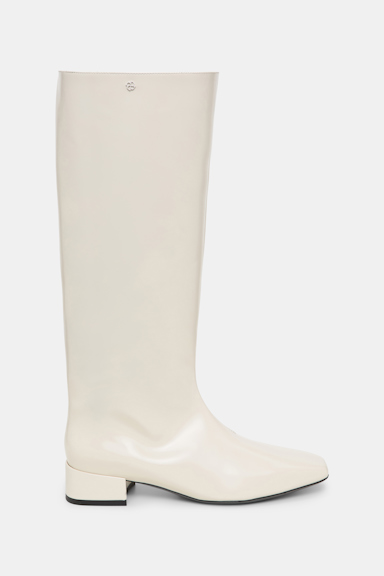 Dorothee Schumacher Reitstiefel aus Leder dark cream