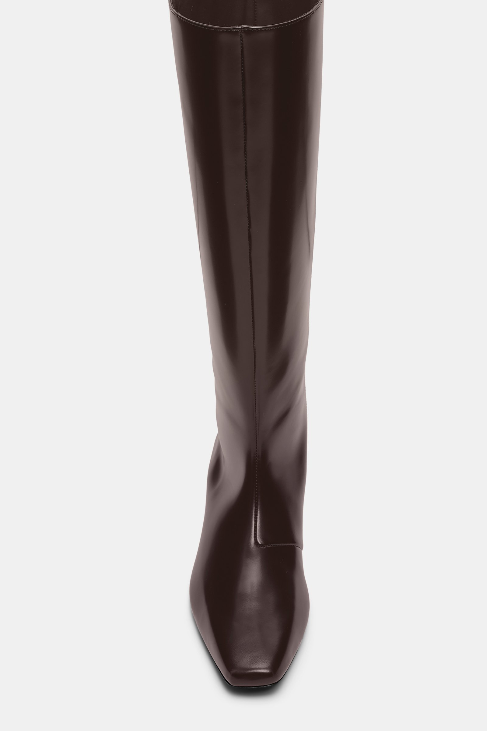 Dorothee Schumacher Reitstiefel aus Leder chocolate tweed
