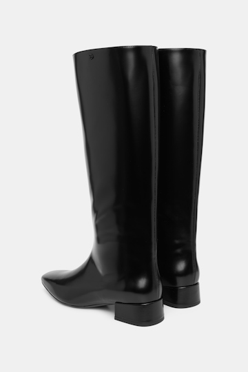 Dorothee Schumacher Reitstiefel aus Leder pure black