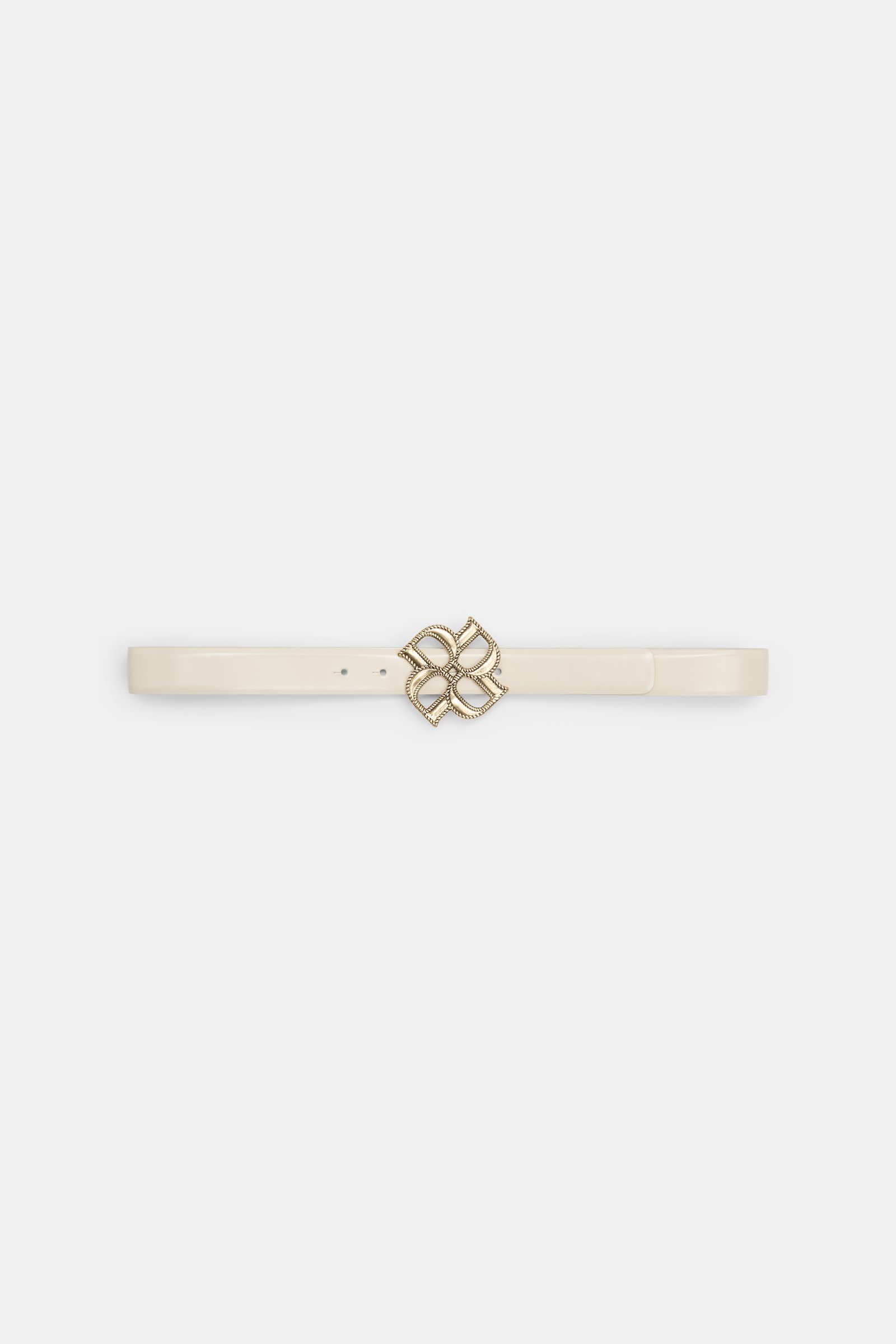 Dorothee Schumacher D-Rose buckle belt ivory