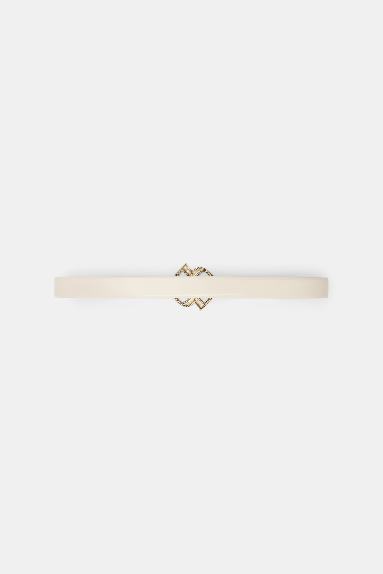 Dorothee Schumacher D-Rose buckle belt ivory
