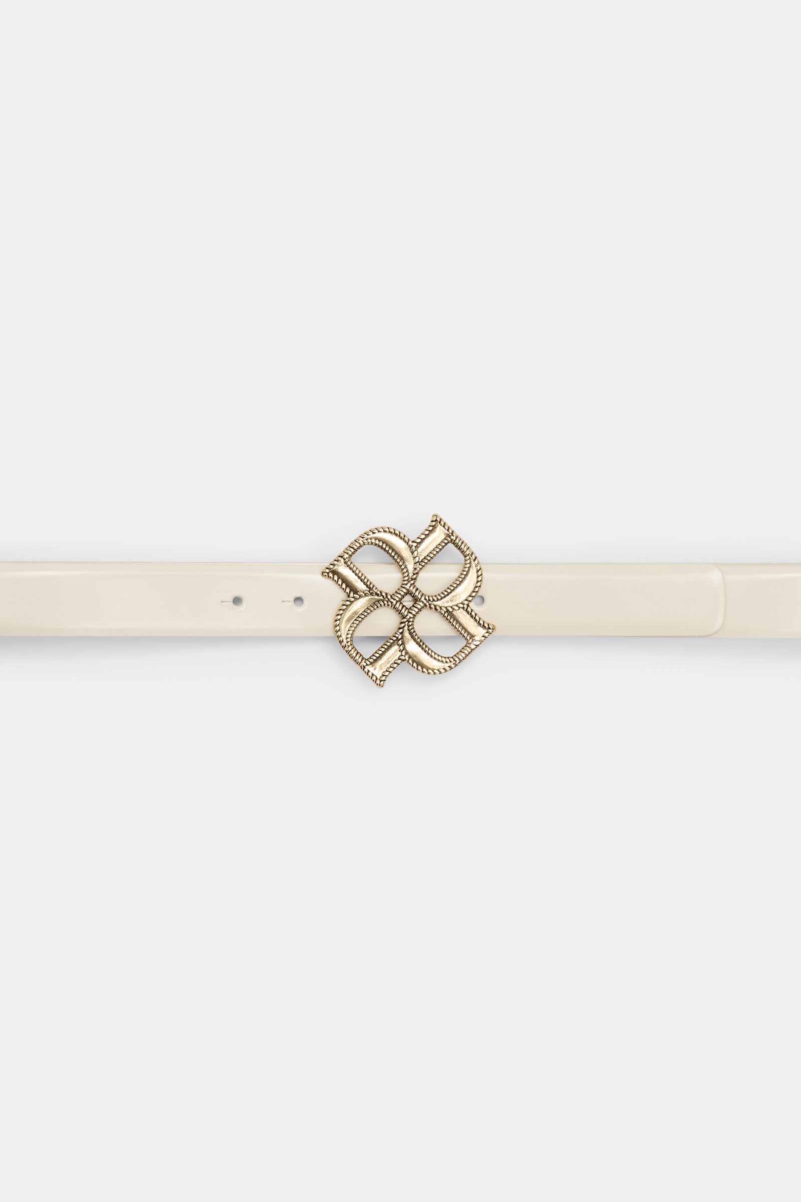 Dorothee Schumacher D-Rose buckle belt ivory