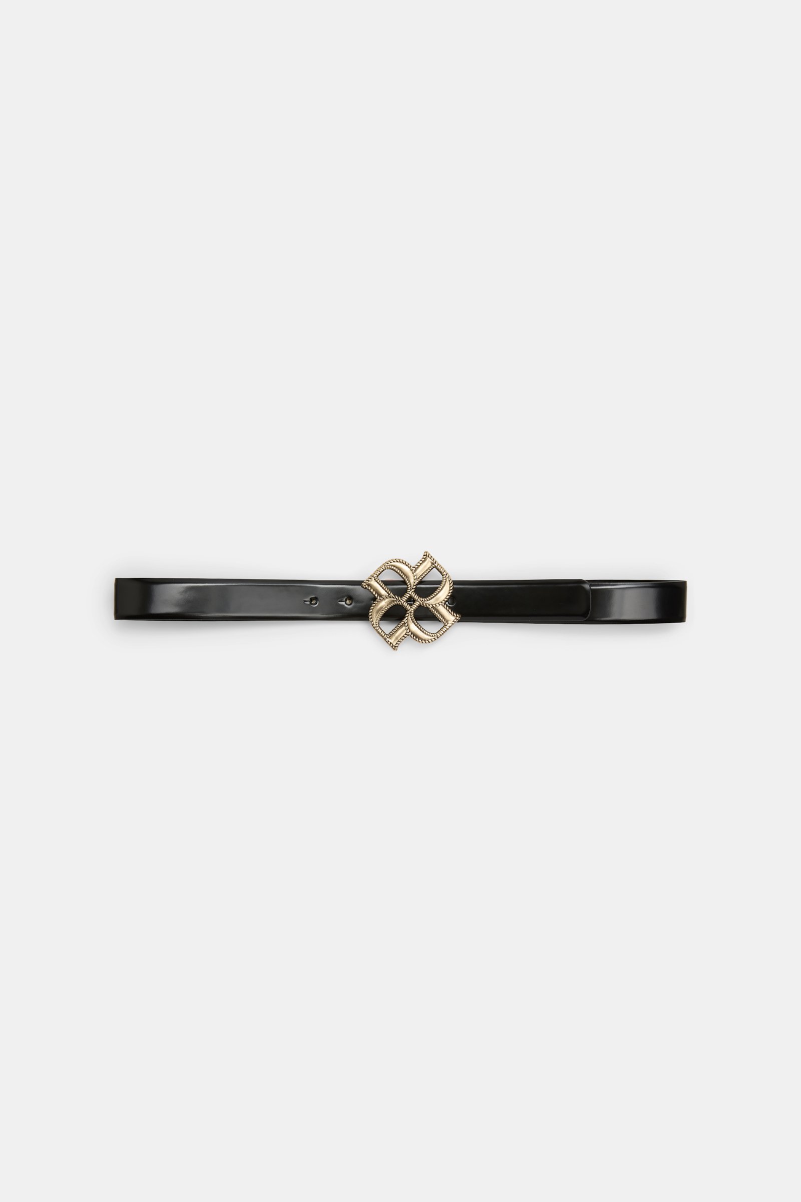 Dorothee Schumacher Gürtel mit D-Rose Schließe pure black