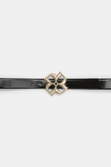 Dorothee Schumacher D-Rose buckle belt pure black
