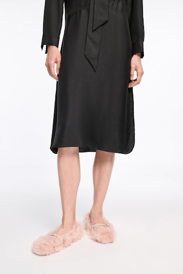 Dorothee Schumacher Curly sheepskin Mary-Janes light powder