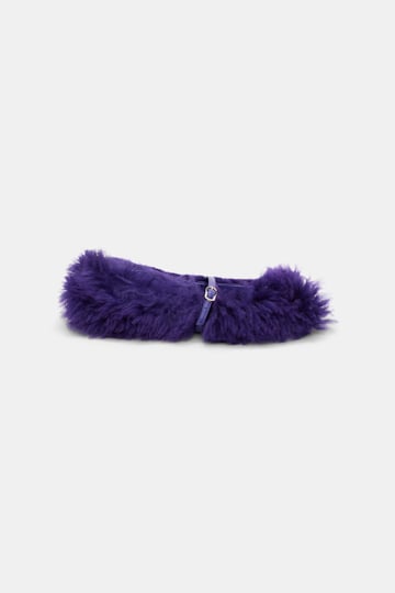 Dorothee Schumacher Curly sheepskin Mary-Janes plum