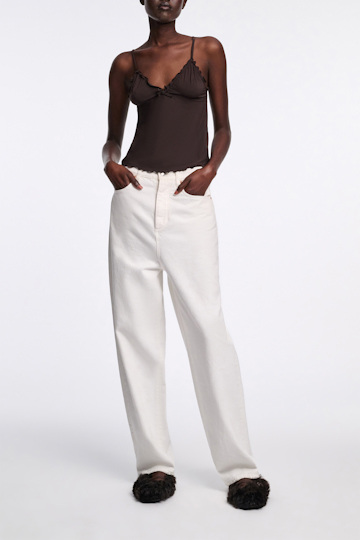 Dorothee Schumacher Curly sheepskin Mary-Janes dark chocolate