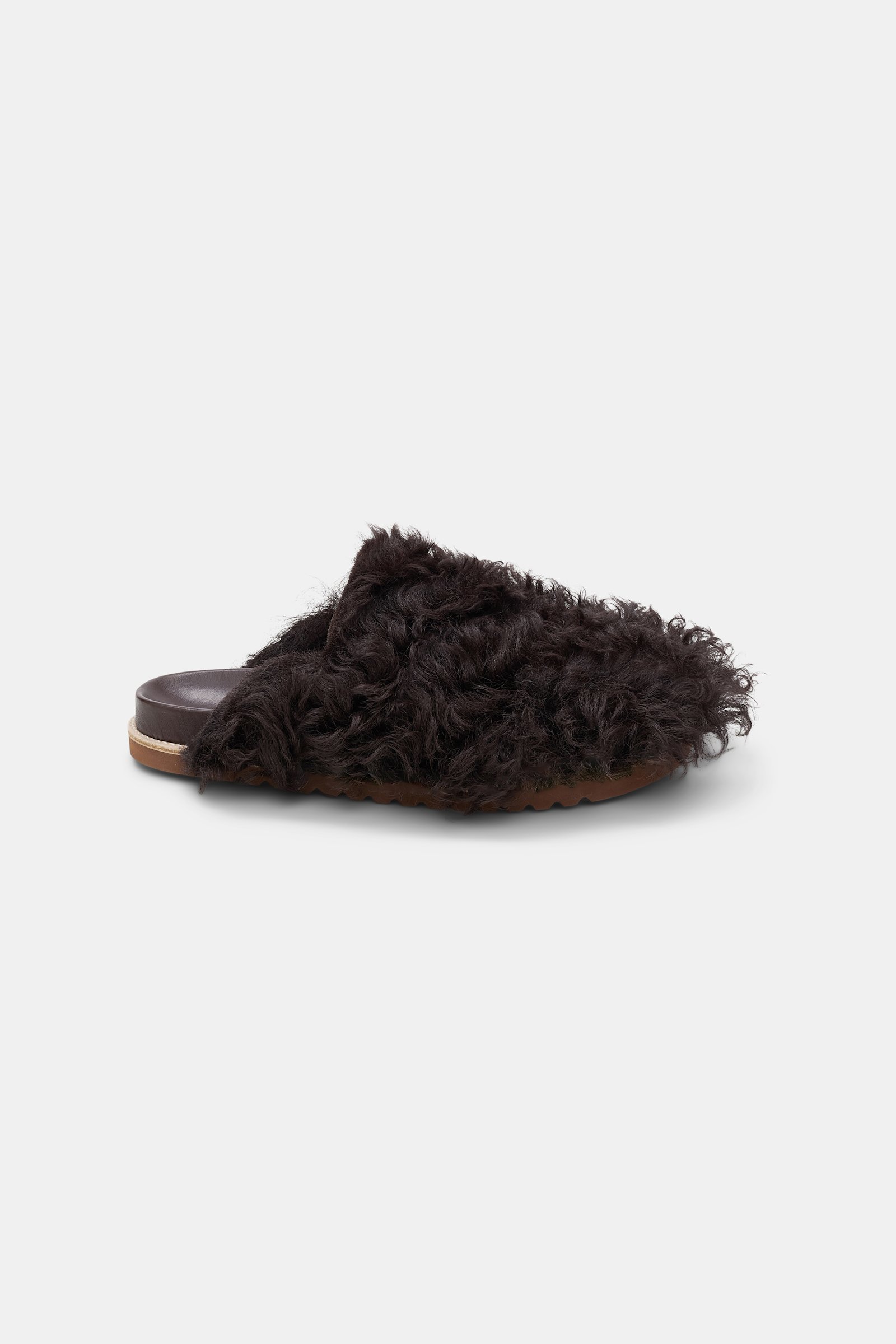 Dorothee Schumacher Furry Clogs dark chocolate