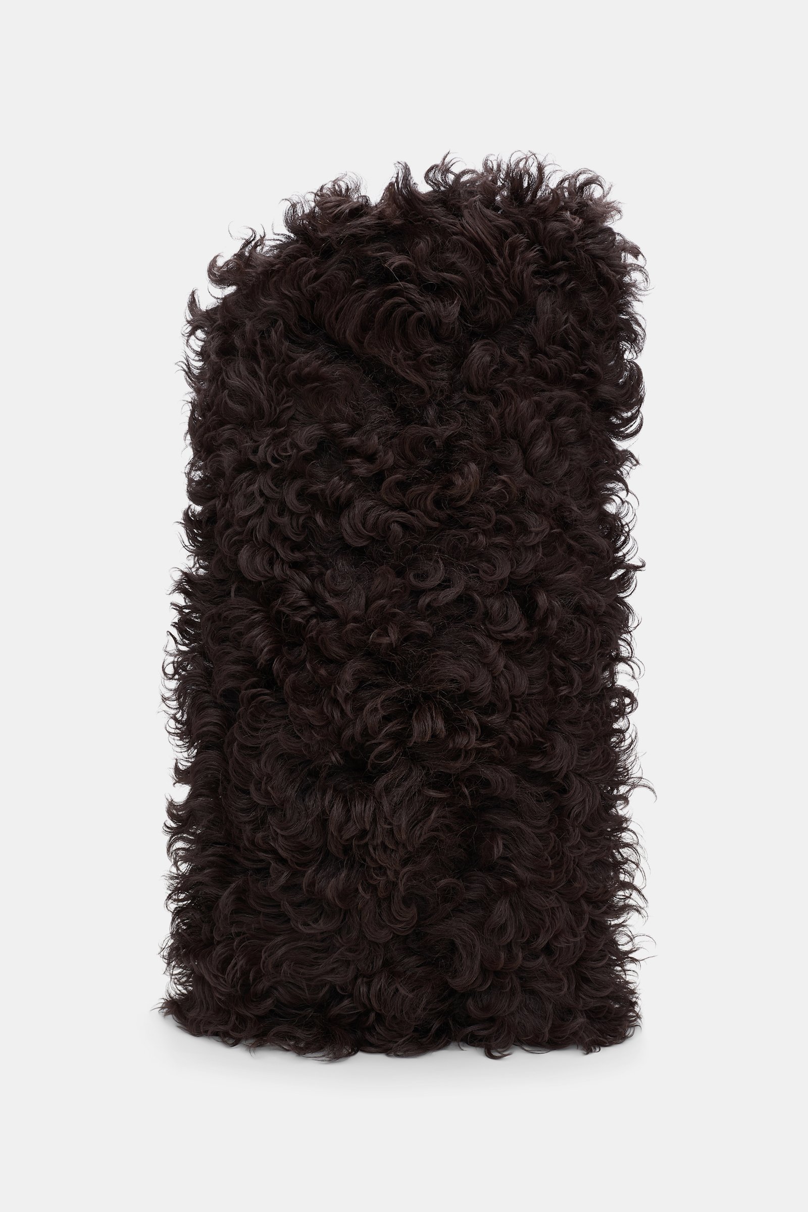 Dorothee Schumacher Gamaschen aus Schafsfell dark chocolate