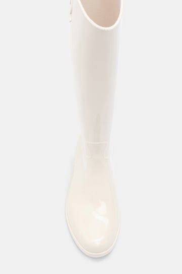 Dorothee Schumacher Gummireitstiefel mit shiny Finish pure white