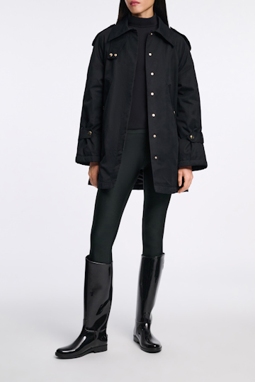 Dorothee Schumacher Gummireitstiefel mit shiny Finish pure black