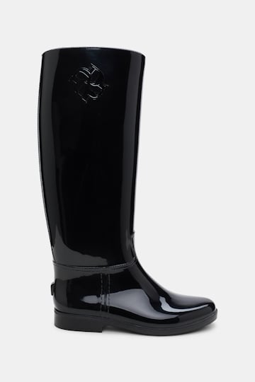 Dorothee Schumacher Gummireitstiefel mit shiny Finish pure black