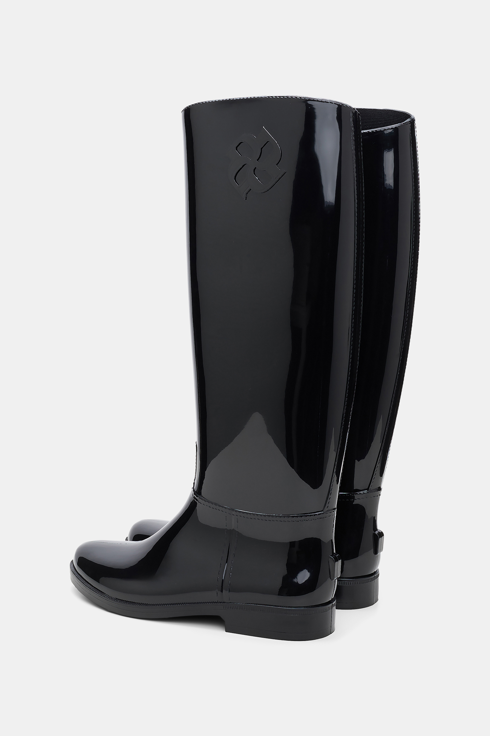 Dorothee Schumacher Gummireitstiefel mit shiny Finish pure black