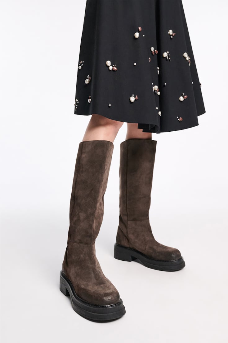 Dorothee Schumacher Chunky Boots dark chocolate