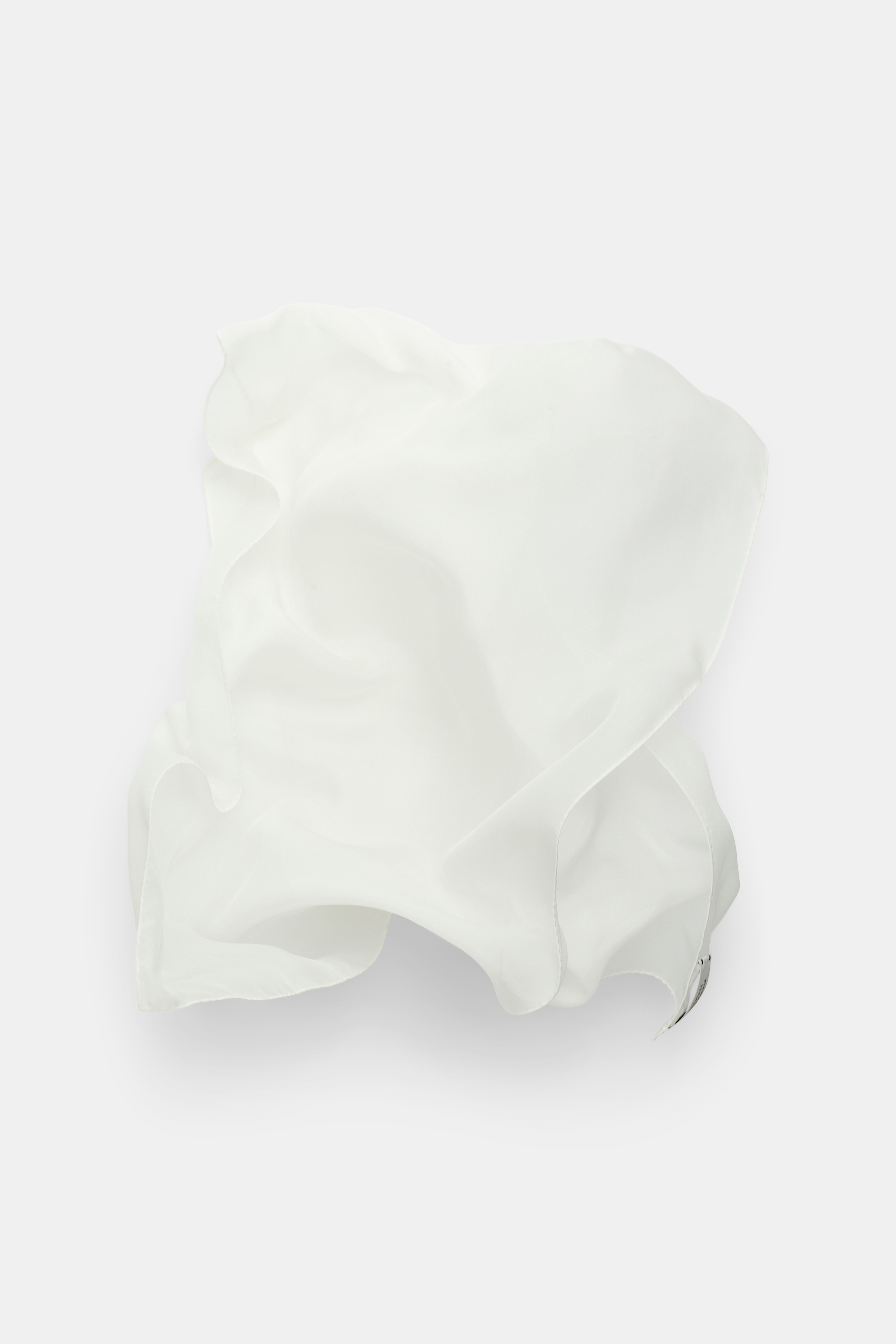 Dorothee Schumacher Silk chiffon scarf camellia white
