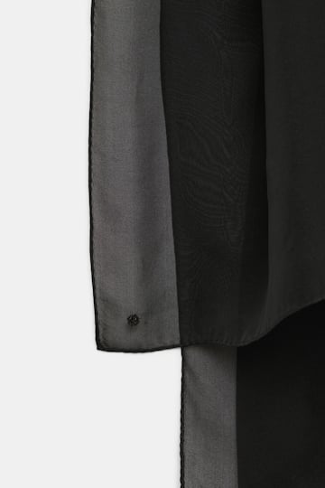 Dorothee Schumacher Silk chiffon scarf pure black