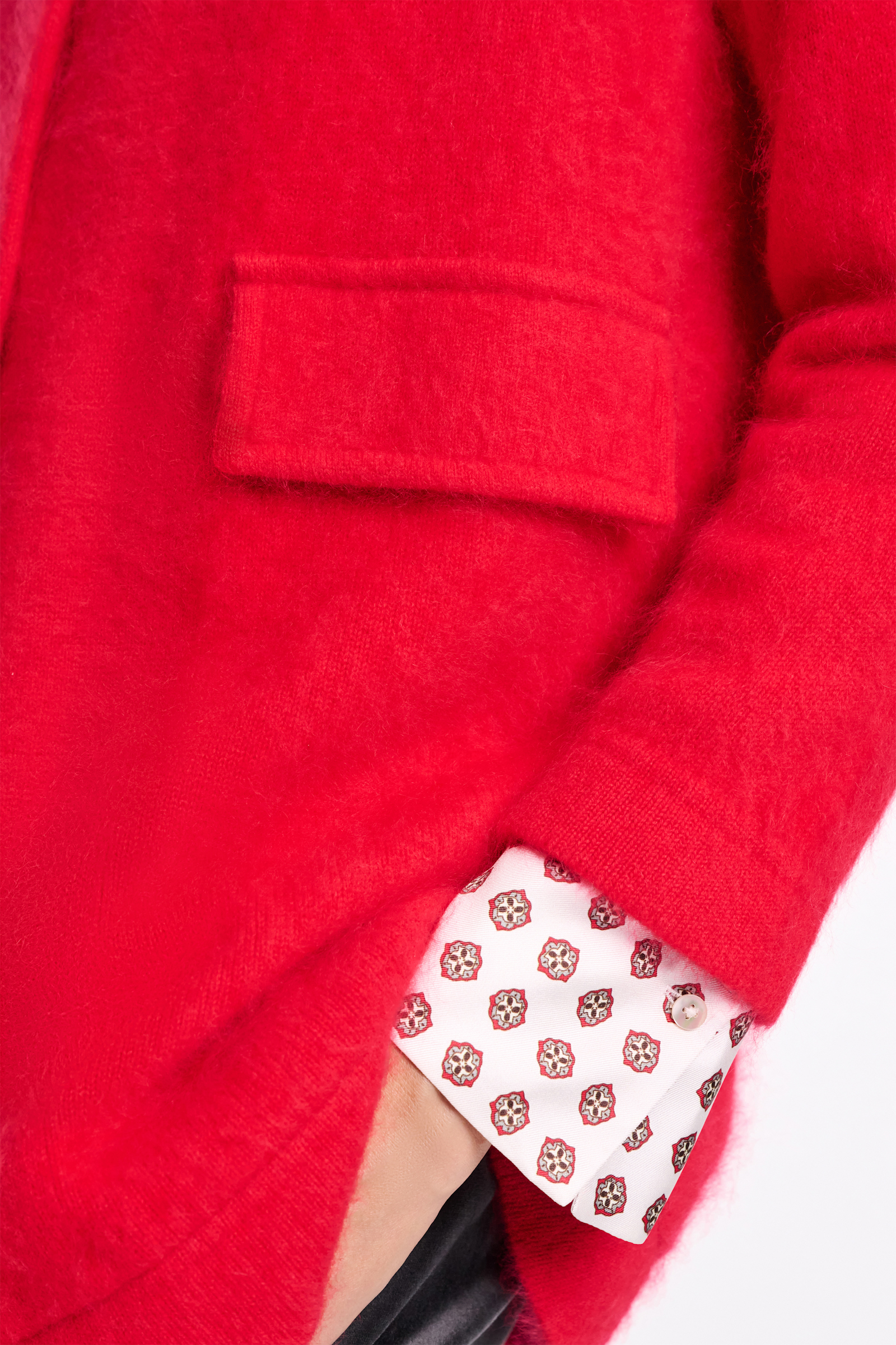 Dorothee Schumacher Fluffy wash knit coat lollipop