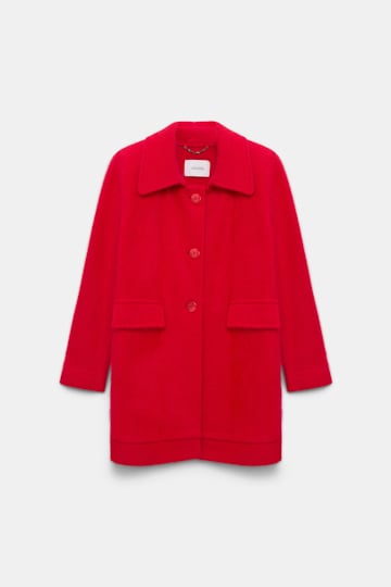 Dorothee Schumacher Fluffy wash knit coat lollipop